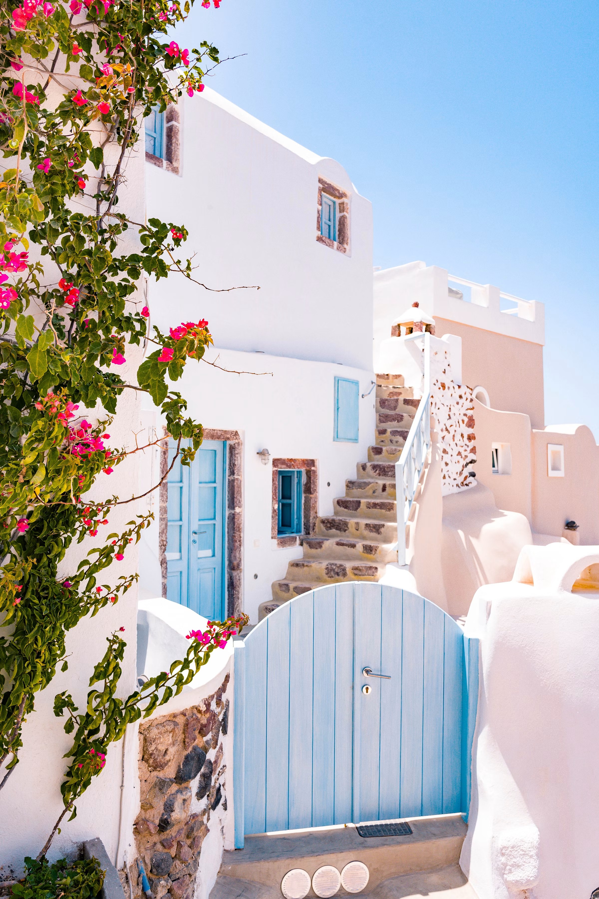 Mediterranean coastline in spring