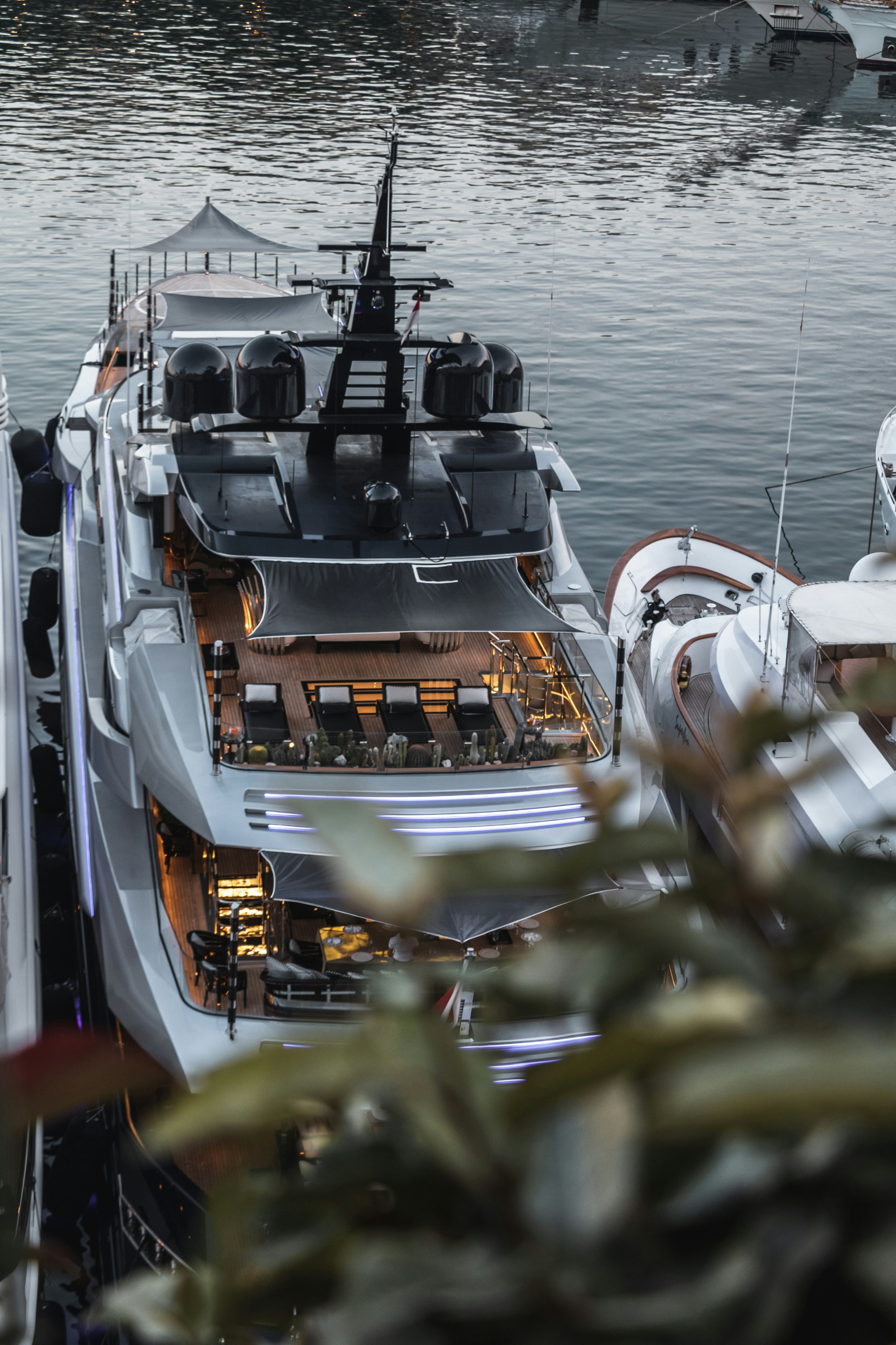 Luxury yacht deck and guest experience